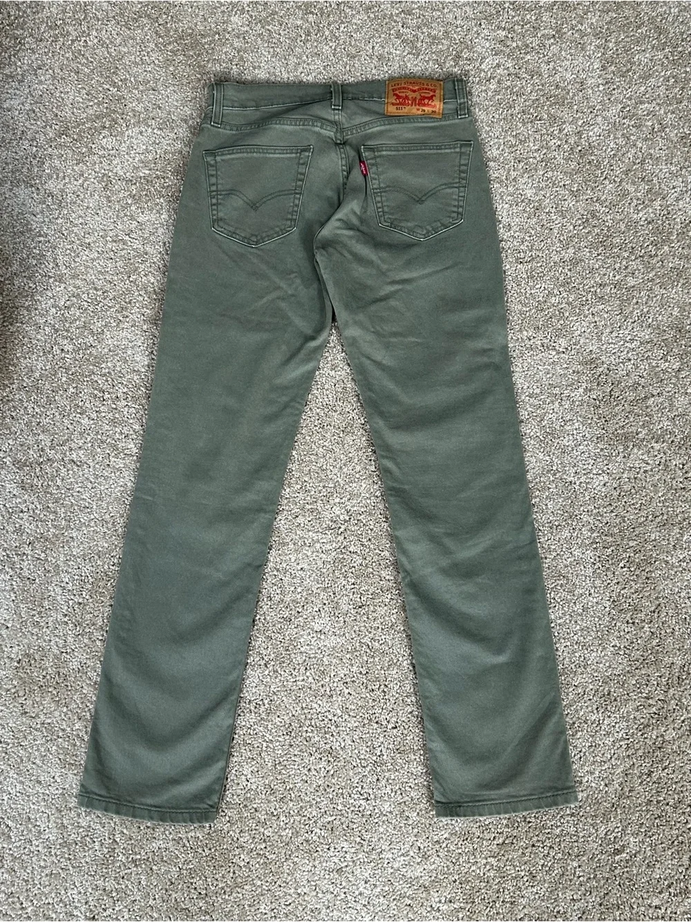 Men’s Levi's 511 Slim Fit Jeans in Green (W29xL30)